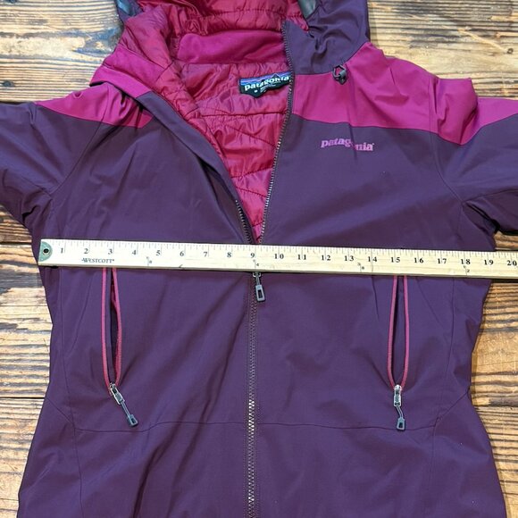 Patagonia Winter Sun Hoody Jacket Primaloft Quilt-lined Womens Size Small Plum - Picture 7 of 12